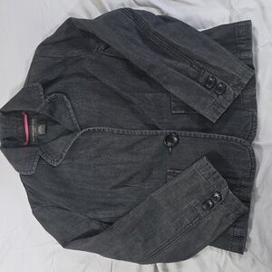 Banana Republic Black Cotton Denim Jacket